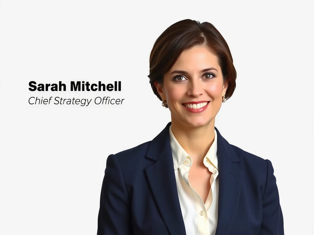 Sarah Mitchell, Chief Strategy Officer headshot