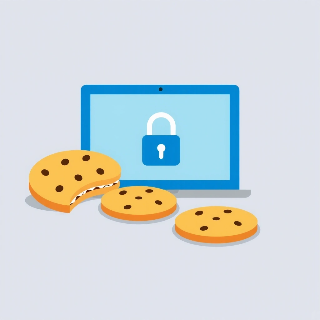 Digital privacy and cookies concept