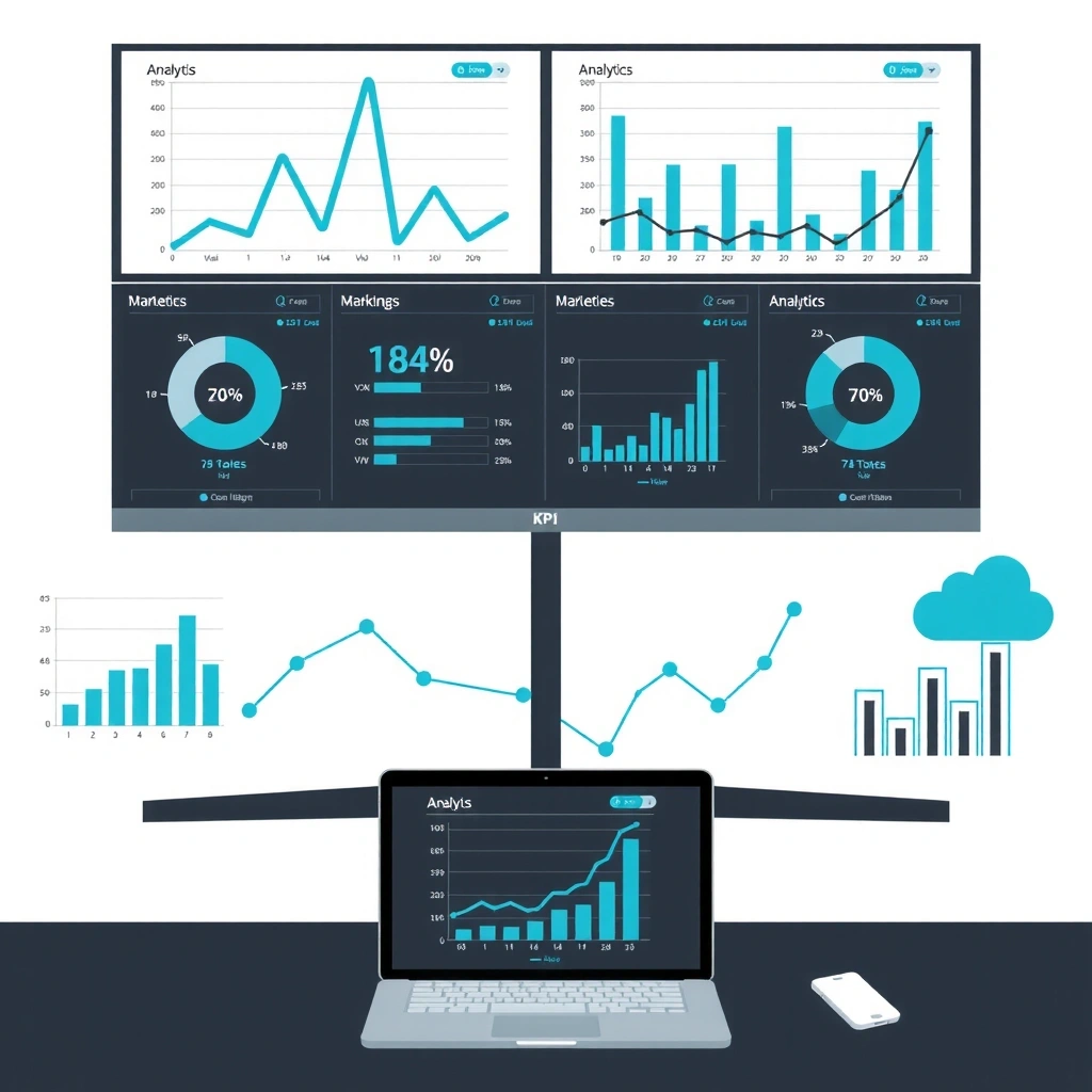Digital marketing strategy and analytics dashboard